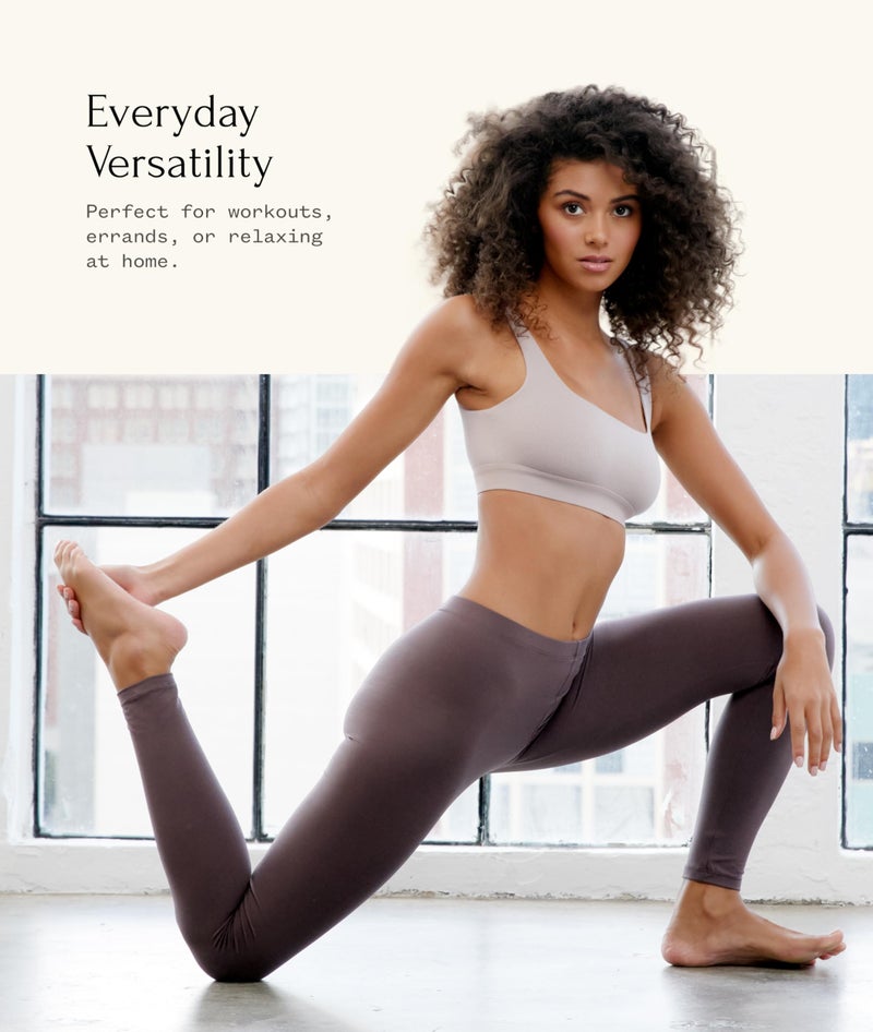 Felina Velvety Super Soft Lightweight Style 2801 Leggings 2-Pack - for Women - Yoga Pants, Workout Clothes (Big City, Medium) - Image 5